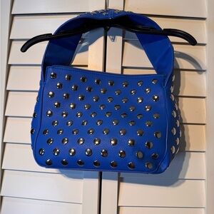 Stylish Blue Studded Women's Bag